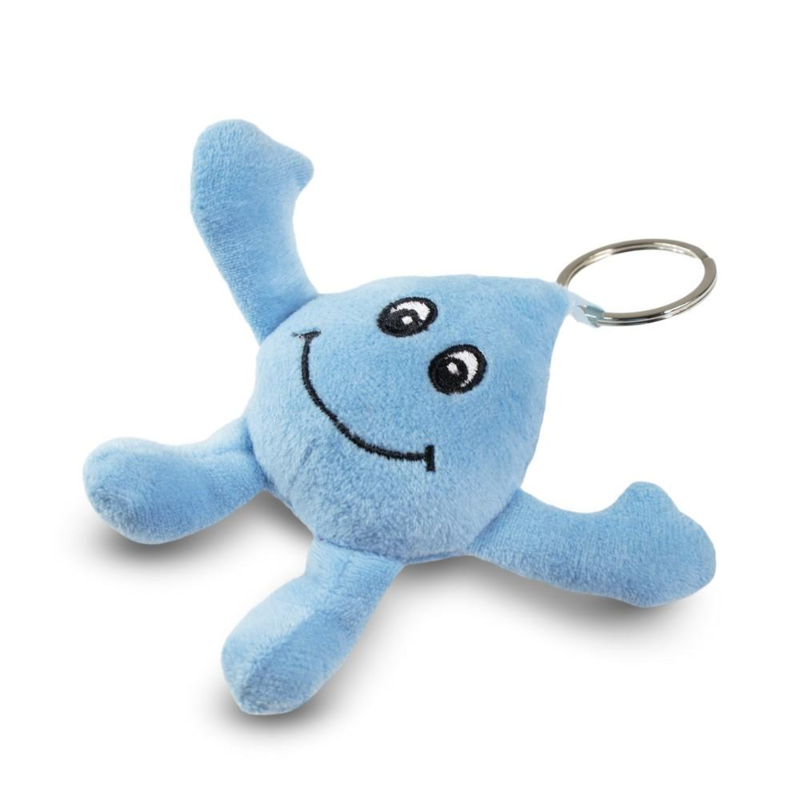 Pluszowa kropla wody, brelok  Droppero z logo HE864-23 - 3