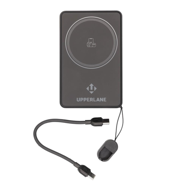 Bezprzewodowy power bank magnetyczny 10000 mAh Upperlane z logo VA958-03 - 10