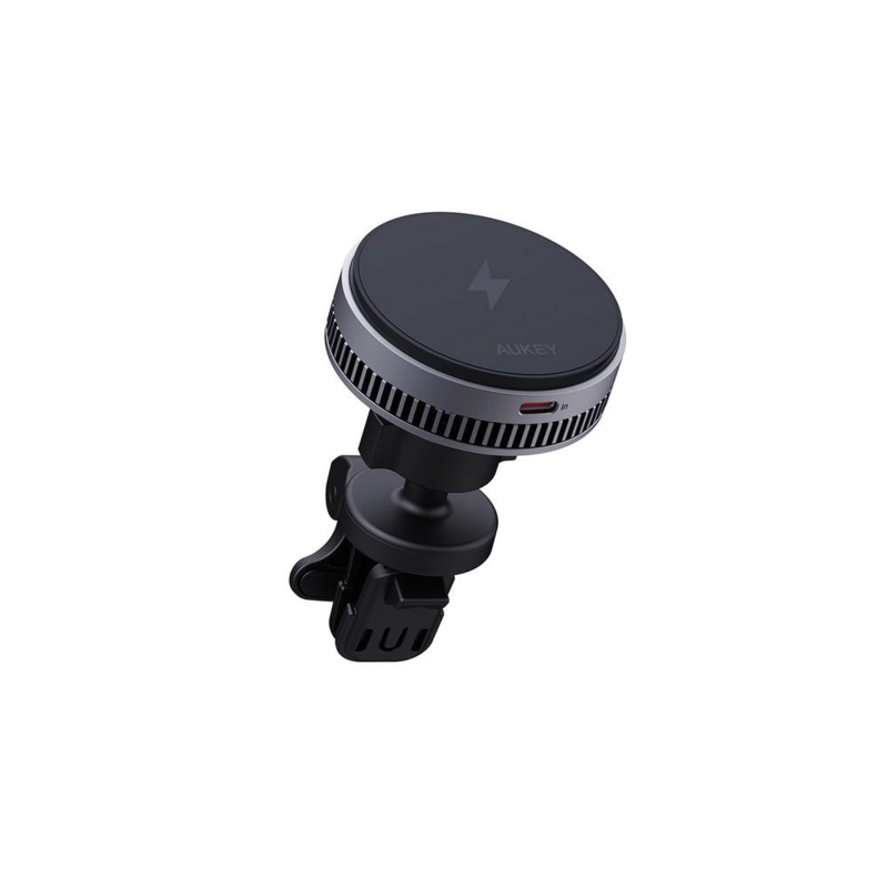 Samochodowy uchwyt do telefonu, magnetyczna ładowarka bezprzewodowa 15W Aukey z logo VAM09-03 - 1