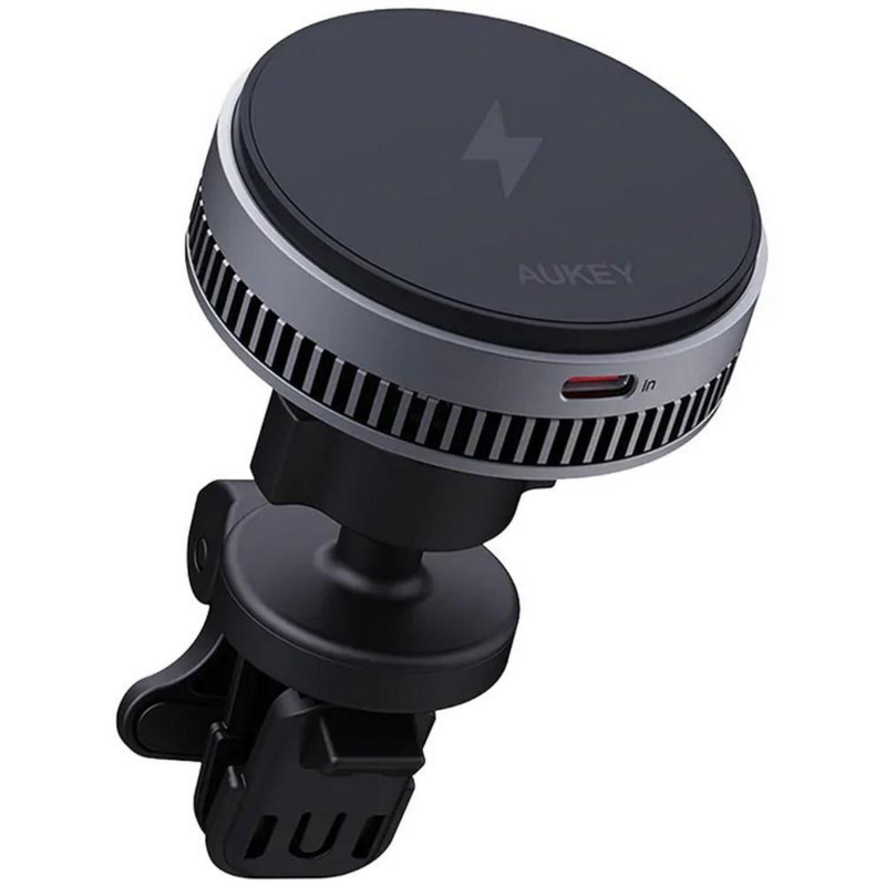 Samochodowy uchwyt do telefonu, magnetyczna ładowarka bezprzewodowa 15W Aukey z logo VAM09-03 - 3