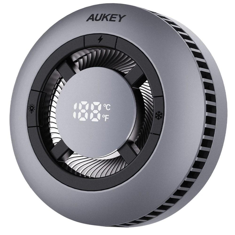 Magnetyczna ładowarka bezprzewodowa 15W z wentylatorem Aukey z logo VAM10-15 - 3
