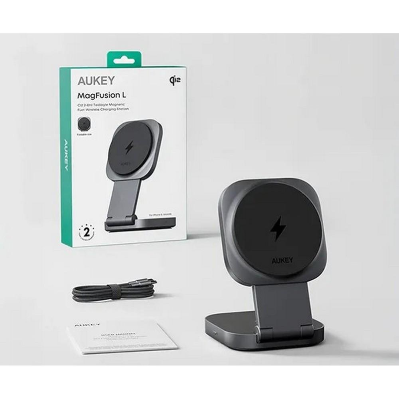 Magnetyczna ładowarka bezprzewodowa 15W Aukey z logo VAM11-15 - 6