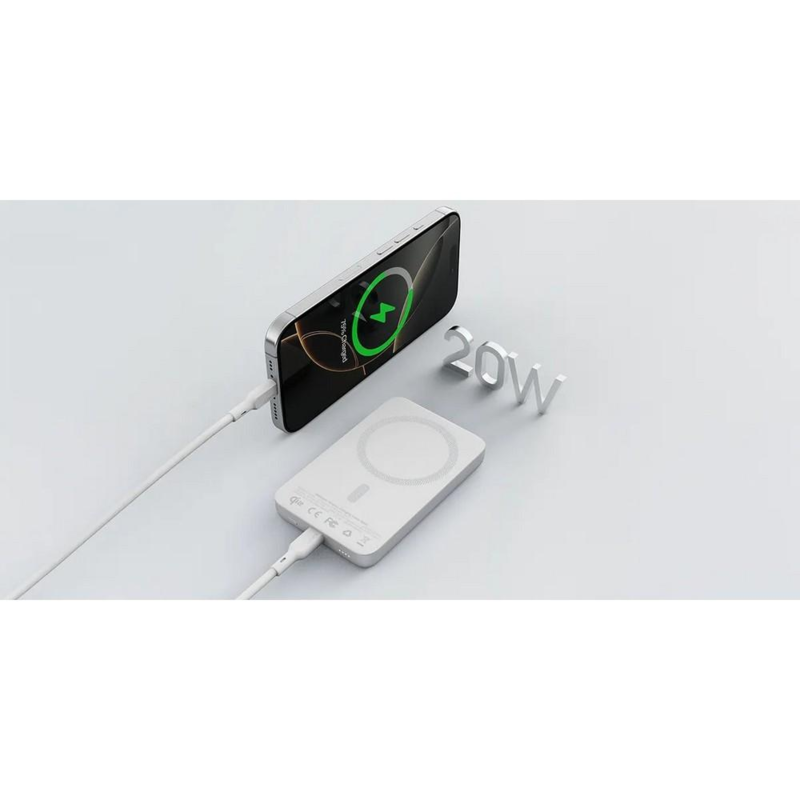 Magnetyczny, bezprzewodowy power bank 10000 mAh Aukey z logo VAM12-32 - 9