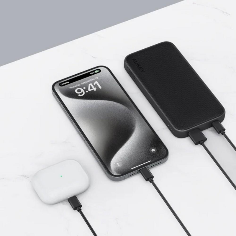 Power bank 10000 mAh Aukey z logo VAM13-03 - 5