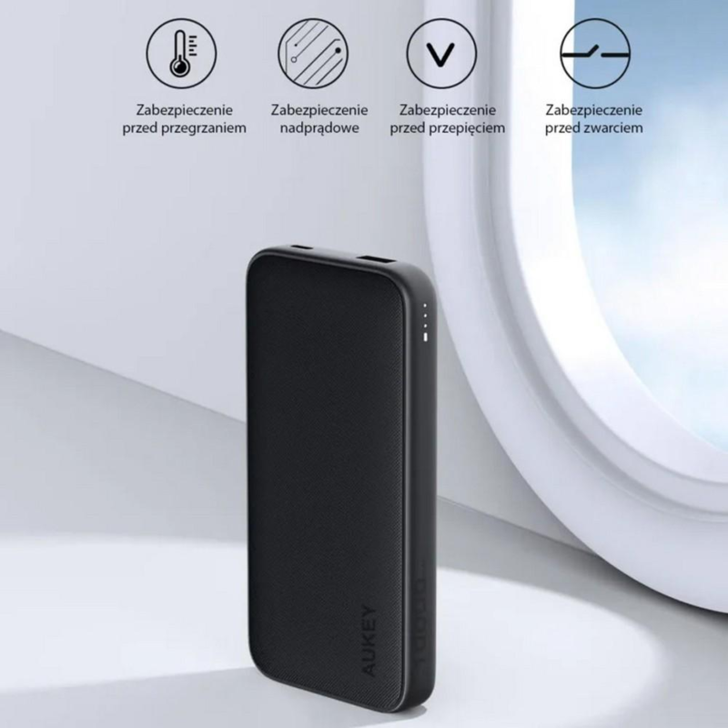 Power bank 10000 mAh Aukey z logo VAM13-03 - 6