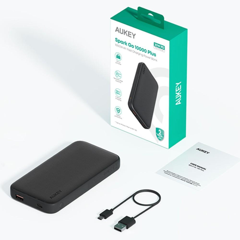 Power bank 10000 mAh Aukey z logo VAM13-03 - 15