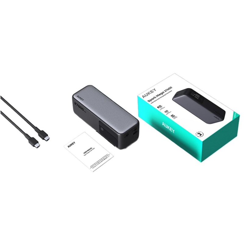 Power bank 27600 mAh, 140 W, Aukey z logo VAM15-32 - 11