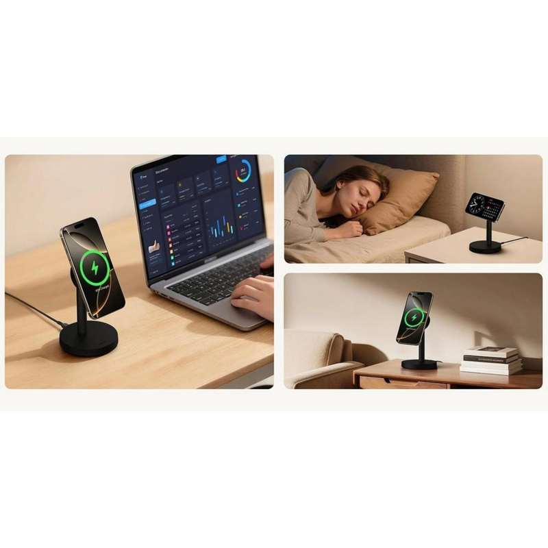 Magnetyczna ładowarka bezprzewodowa 25W Aukey z logo VAM16-03 - 9
