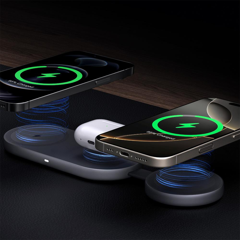 Ładowarka bezprzewodowa 3 w 1 25W Aukey z logo VAM17-15 - 4