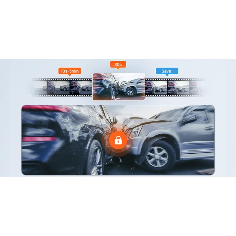 Wideorejestrator samochodowy, kamera 70MAI M310 3K z logo VAM18-03 - 4