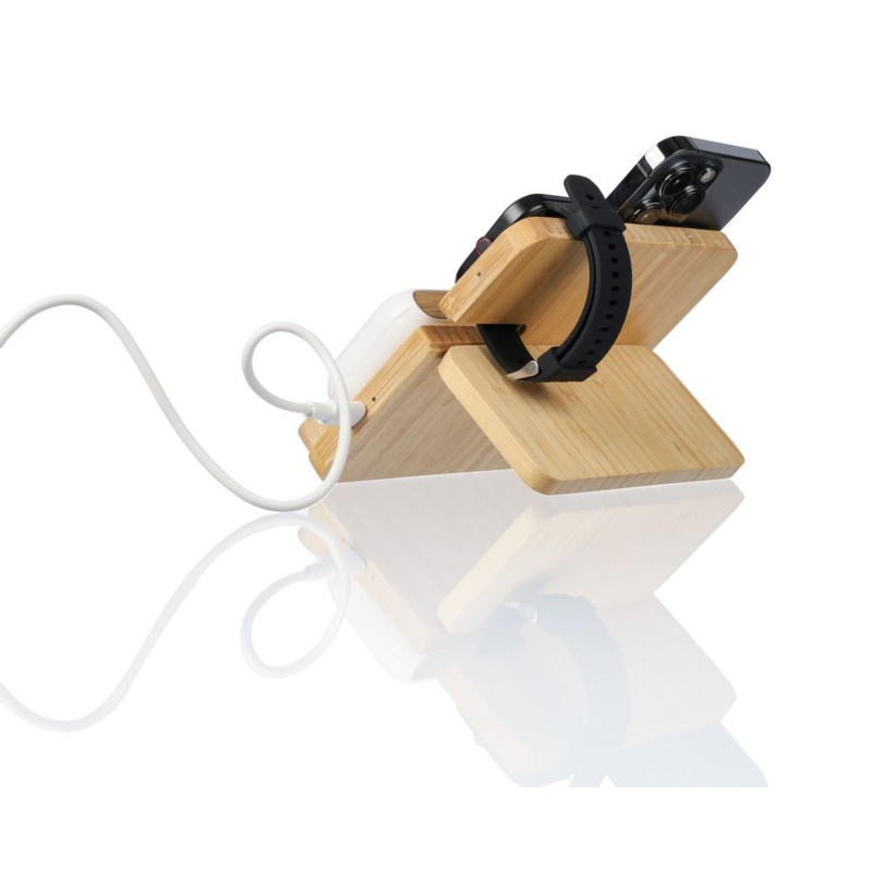 Ładowarka bezprzewodowa, stojak na telefon 3 w 1 z logo VB308-16 - 5