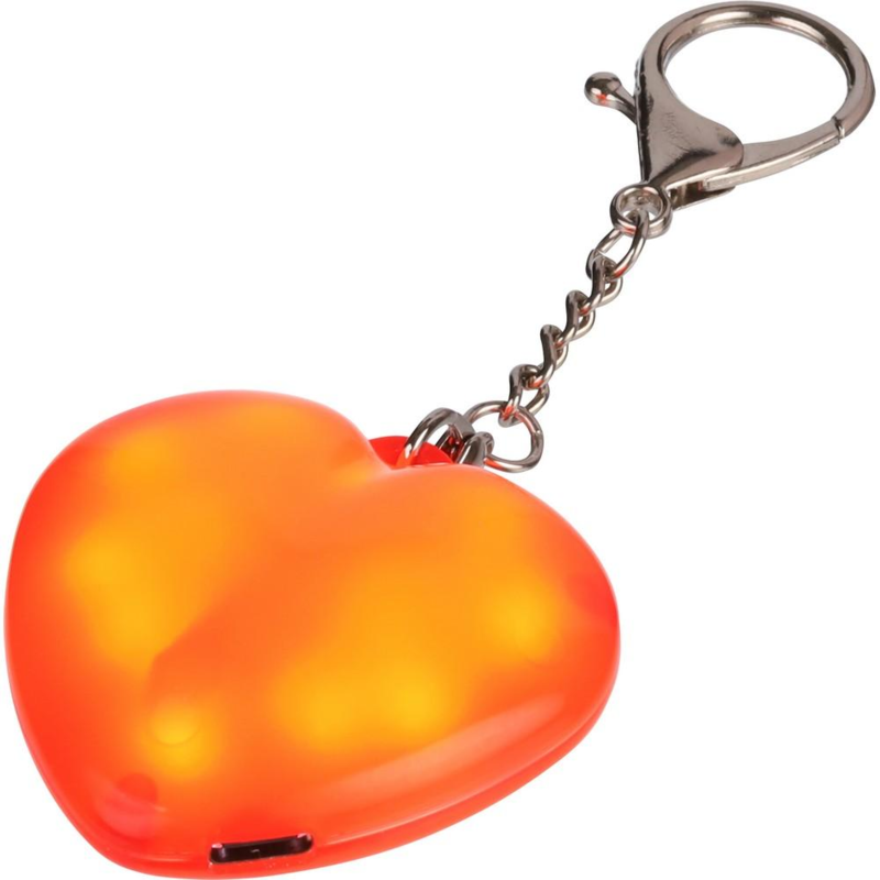 Brelok do kluczy "serce", lampka LED z logo VB319-05 - 4