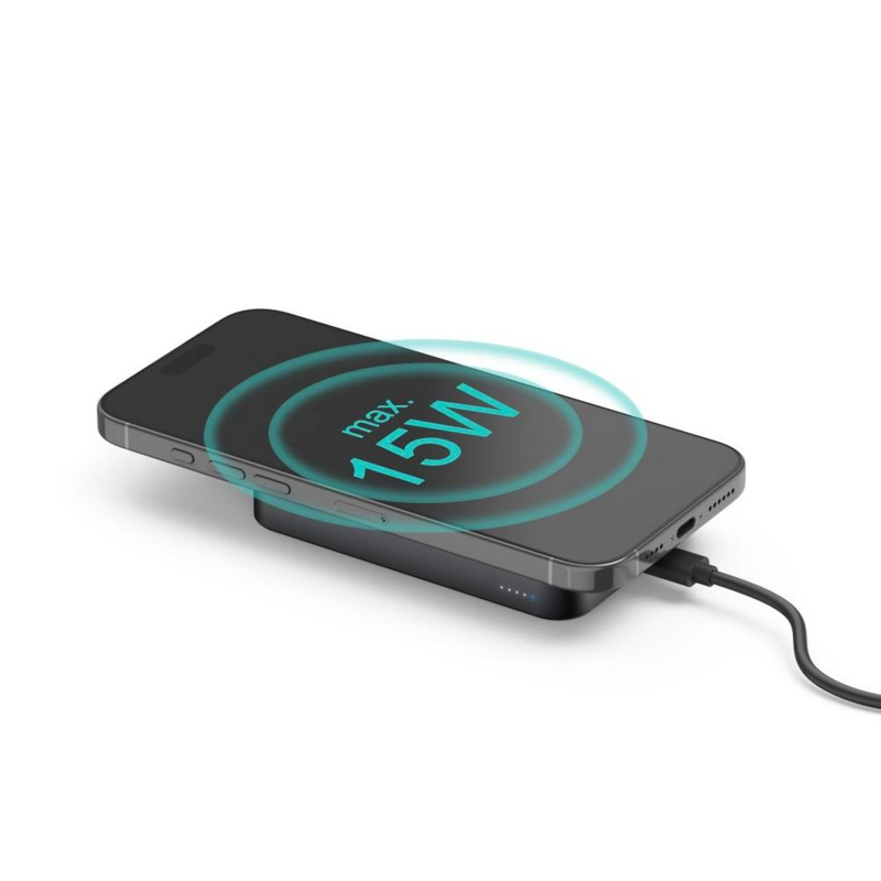 Magnetyczny power bank 10000 mAh Hama z logo VH037-03 - 2