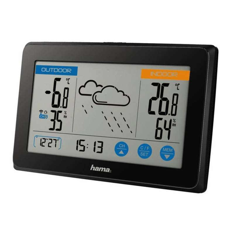 Stacja pogodowa Hama Touch z logo VH064-03 - 2