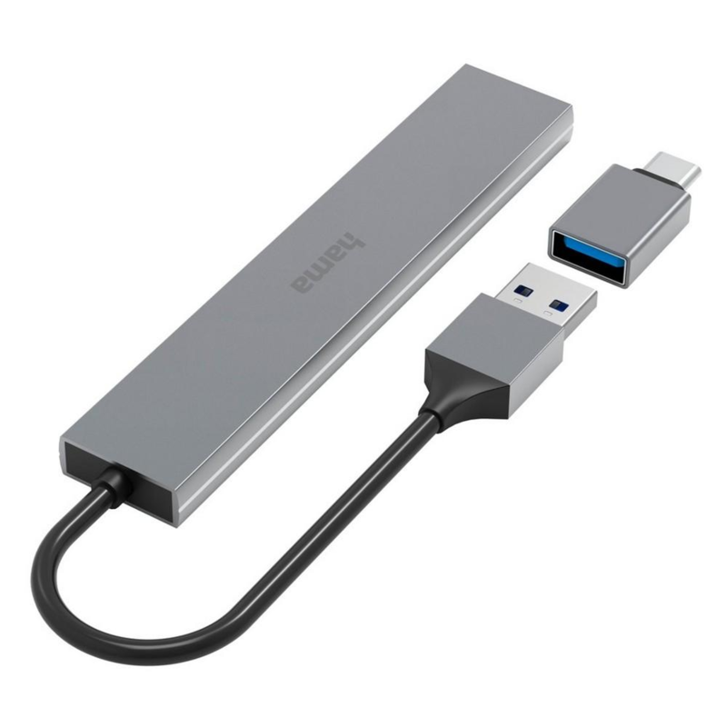 Hub USB, USB-C Hama z logo VH072-19 - 3