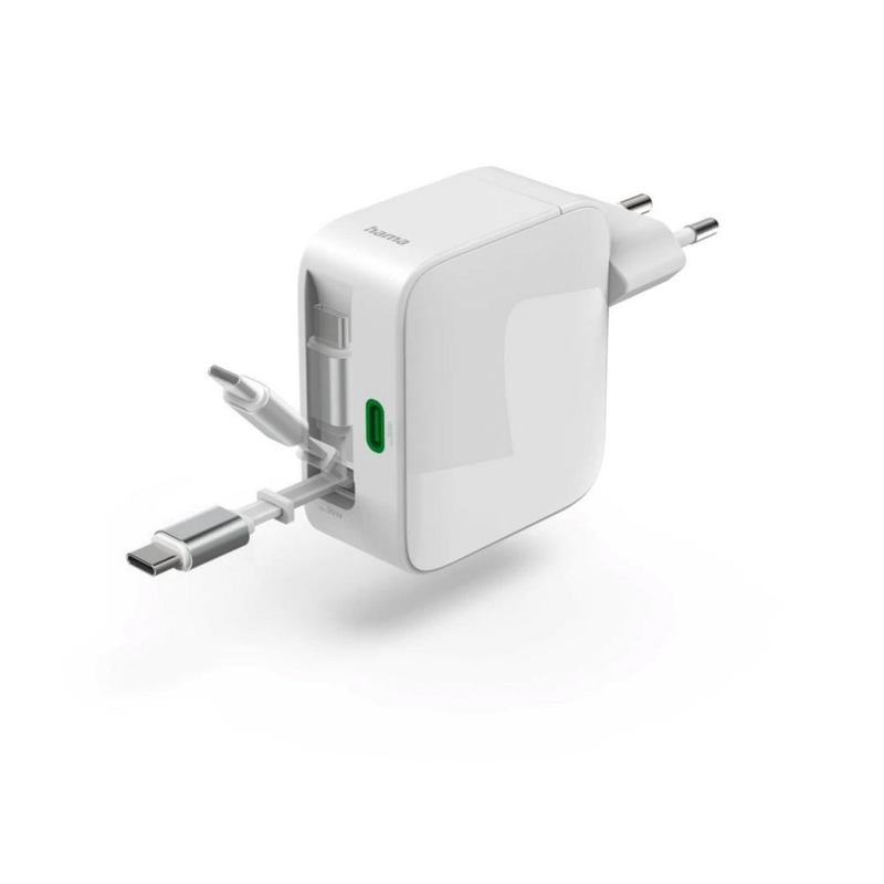 Ładowarka ścienna 30W ze zwijanym kablem Hama z logo VH074-02 - 5